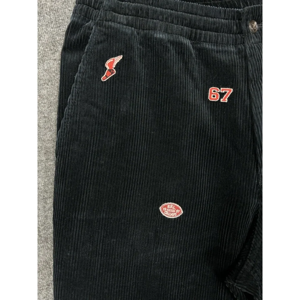 Polo Ralph Lauren Corduroy Prepster Pants Mens M Embroidered Football Varsity